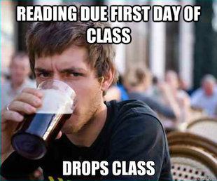 Lazy College Senior