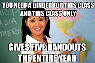 Unhelpful High School Teacher