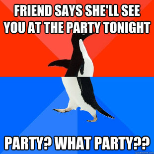Socially Awesome Awkward Penguin