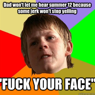 Angry School Boy