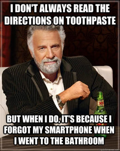 I don't always read the directions on toothpaste