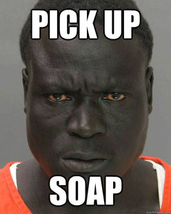 Threatening Black Man