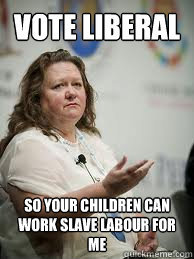 Scumbag Gina Rinehart