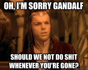 Astounded Elrond