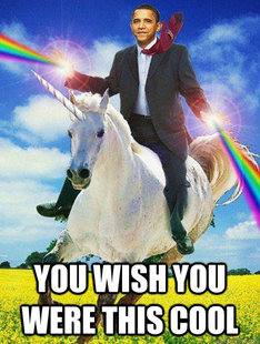 Obama rainbow unicorn