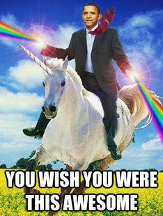 Obama rainbow unicorn