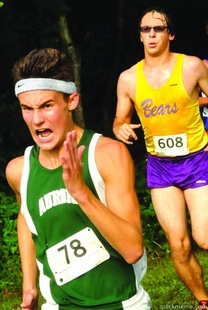 Intense Cross Country Kid