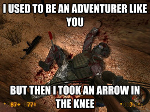 Arrow in the Knee