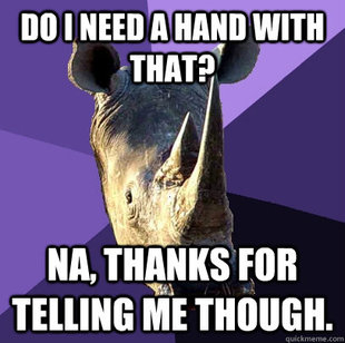 Sexually Oblivious Rhino
