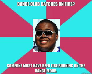Fire burning