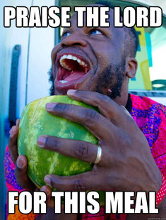 black thankful man