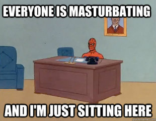 Masturbating Spiderman