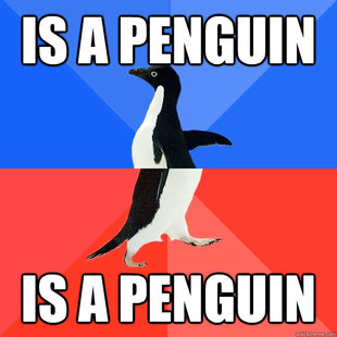 Socially Awkward Awesome Penguin