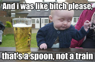 drunk baby