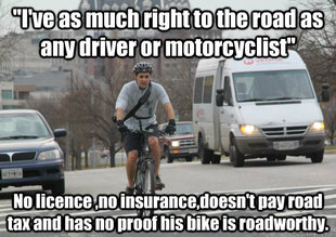 Scumbag cyclist