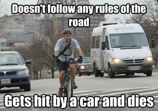 Scumbag cyclist