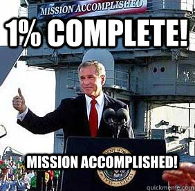 Bush MISSION ACCOMPLISHED