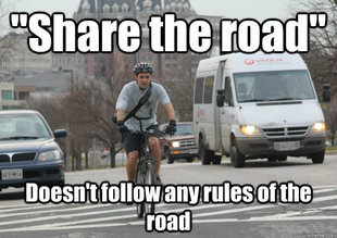 Scumbag cyclist
