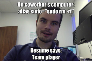 Overly attached programmer