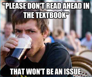 Lazy College Senior