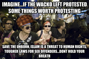 Scumbag NATO Protesters