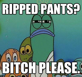 Serious fish SpongeBob
