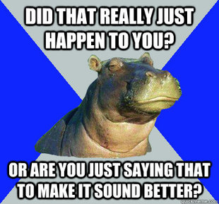 Skeptical Hippo