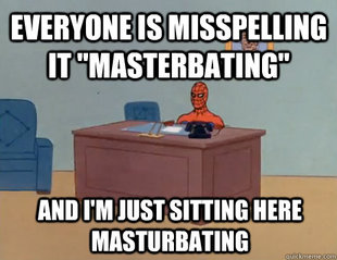 masturbating spiderman