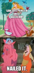 Sleeping Beauty dress nailed it