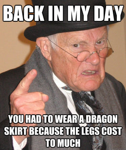 back in my day