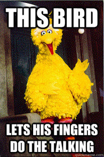 too Big Bird