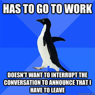 I was almost late today
