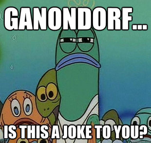 Serious fish SpongeBob