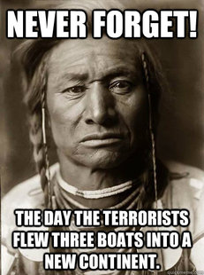 Unimpressed American Indian