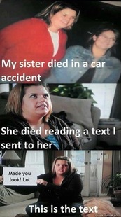 car accident text