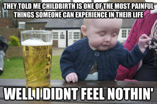 drunk baby