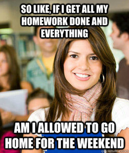 Sheltered College Freshman