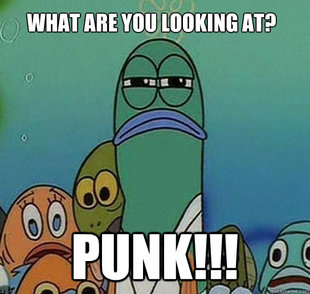 Serious fish SpongeBob