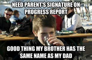 Lazy Elementary School Kid