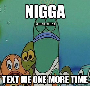 Serious fish SpongeBob