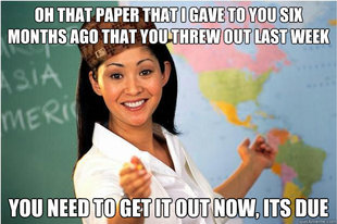 Scumbag Teacher
