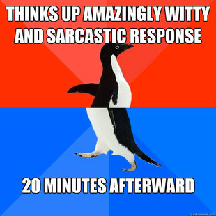 Socially awesome awkward penguin