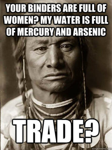 Unimpressed American Indian
