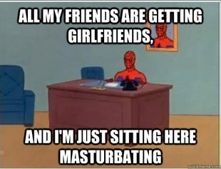 Spiderman Masturbating Desk