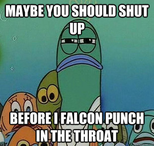 Serious fish SpongeBob