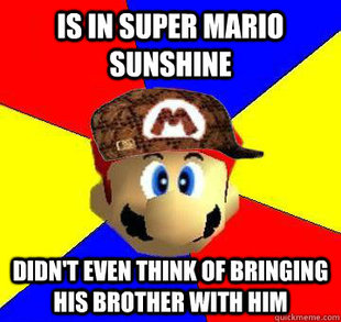 Scumbag mario - luigies mansion.