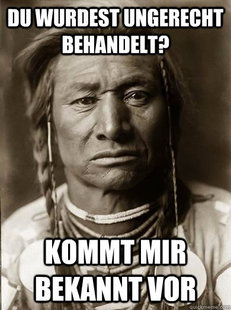 Unimpressed American Indian