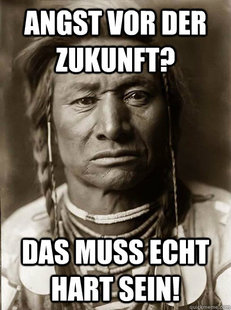 Unimpressed American Indian