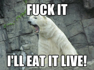 Pissed Off Polar Bear