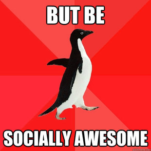 Socially Awesome Penguin